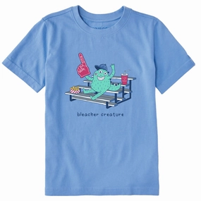 Comfy Apparel Kids Bleacher Creature Baseball Short Sleeve Crusher Tee