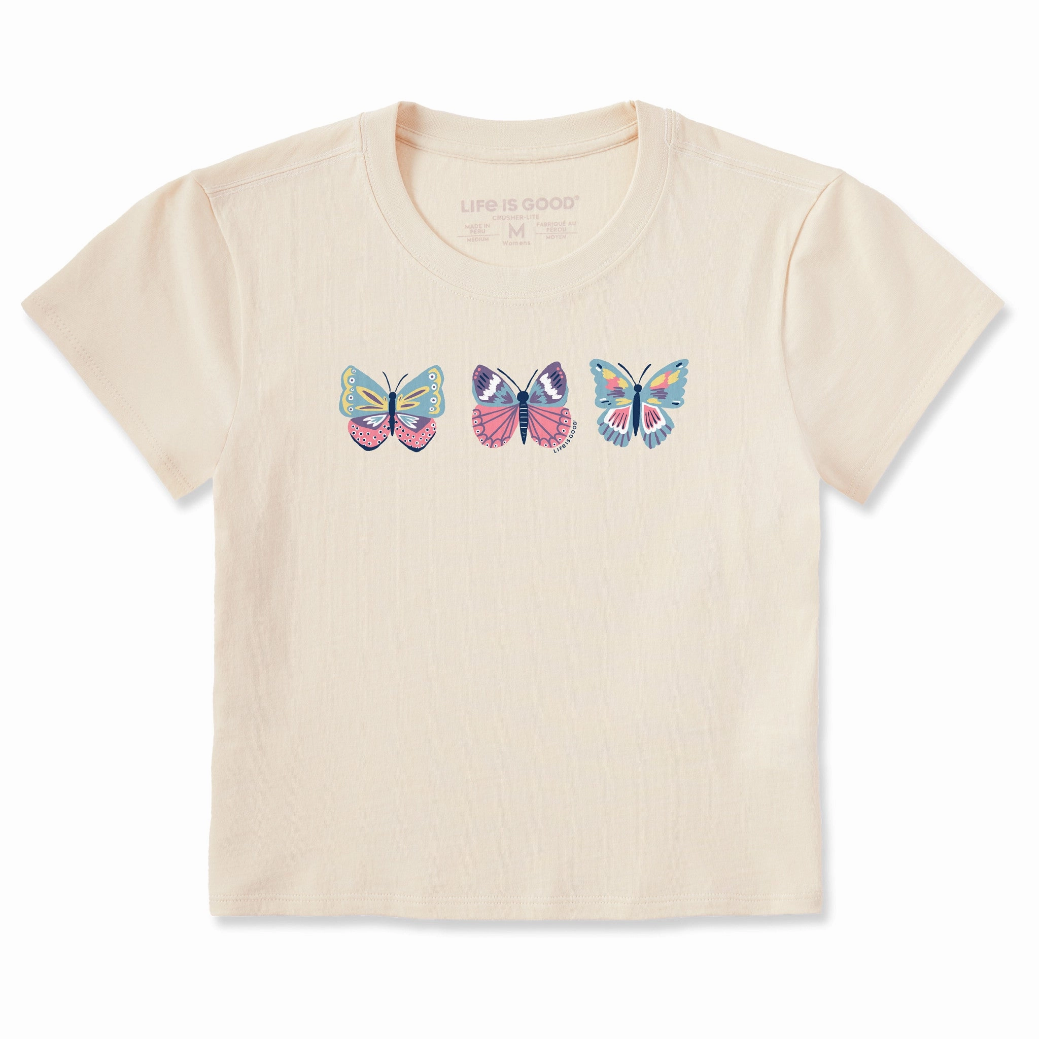 Lightweight Style Women's Butterfly Lineup Crusher-LITE Shrunken Tee
