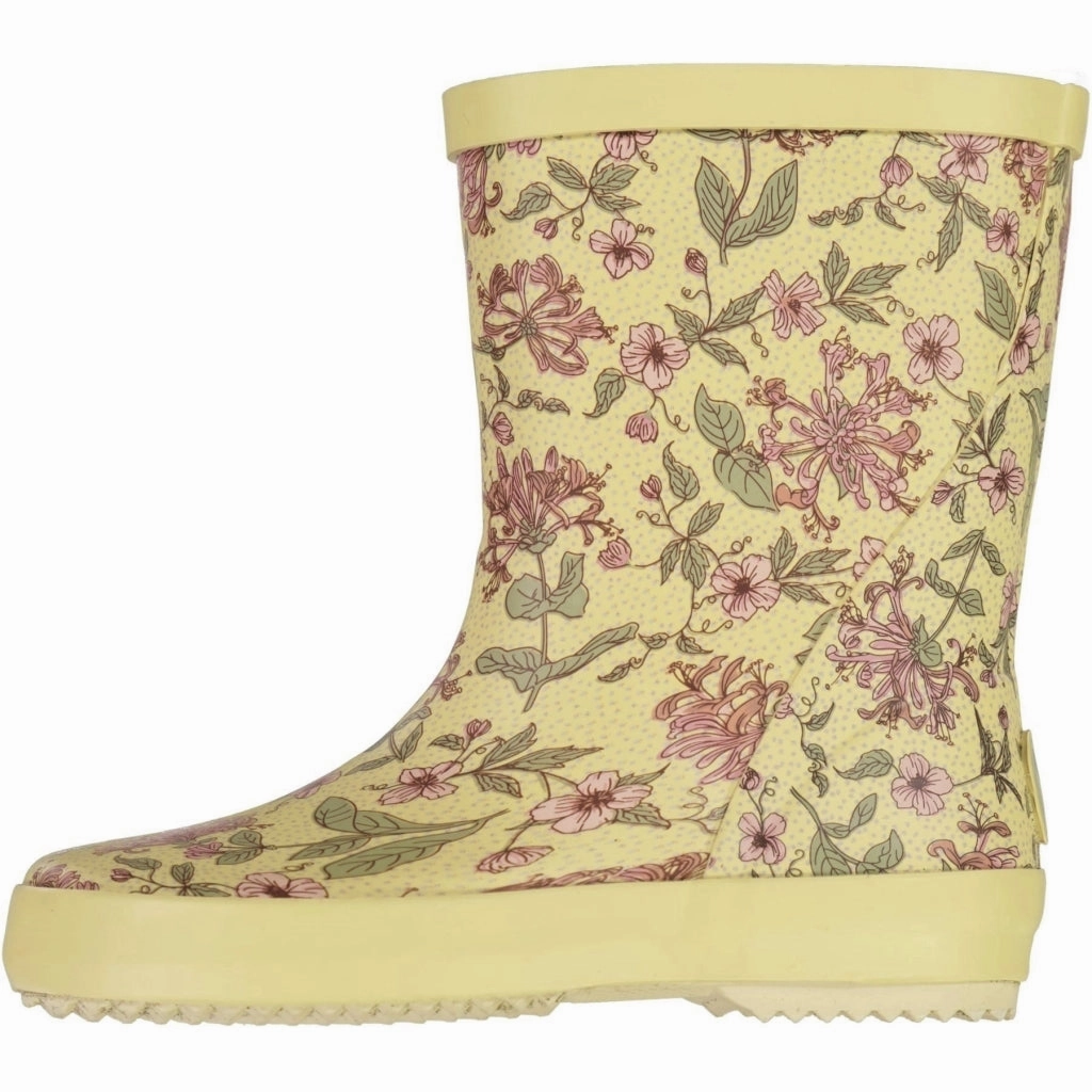 work mode Rubber Boot Alpha print - moonstone flowers