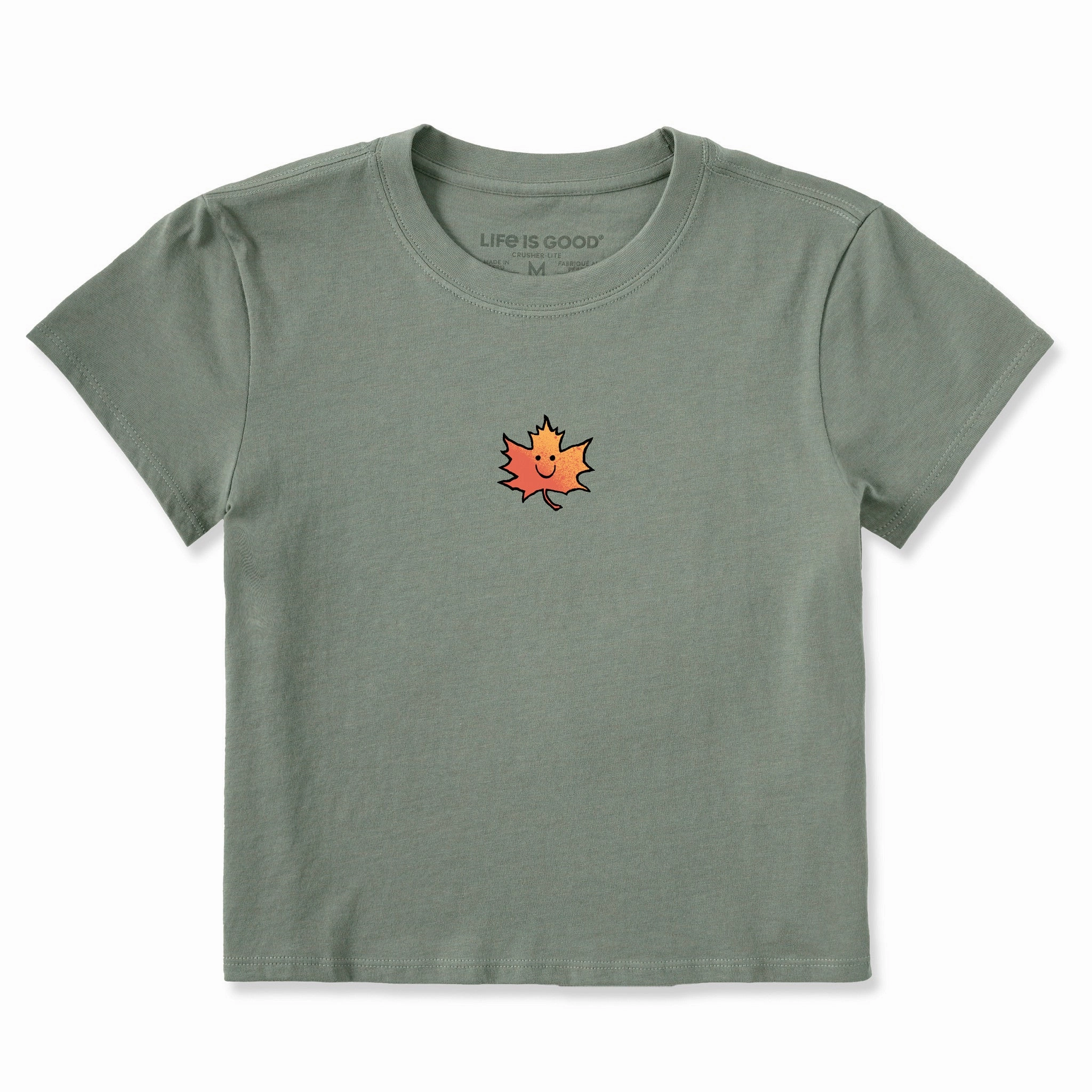 Women's Happy Leaf Crusher-LITE Shrunken Tee Ultimate Wear Regular Fit