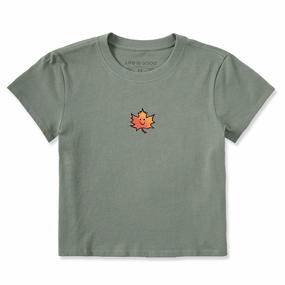 Women's Happy Leaf Crusher-LITE Shrunken Tee Ultimate Wear Regular Fit