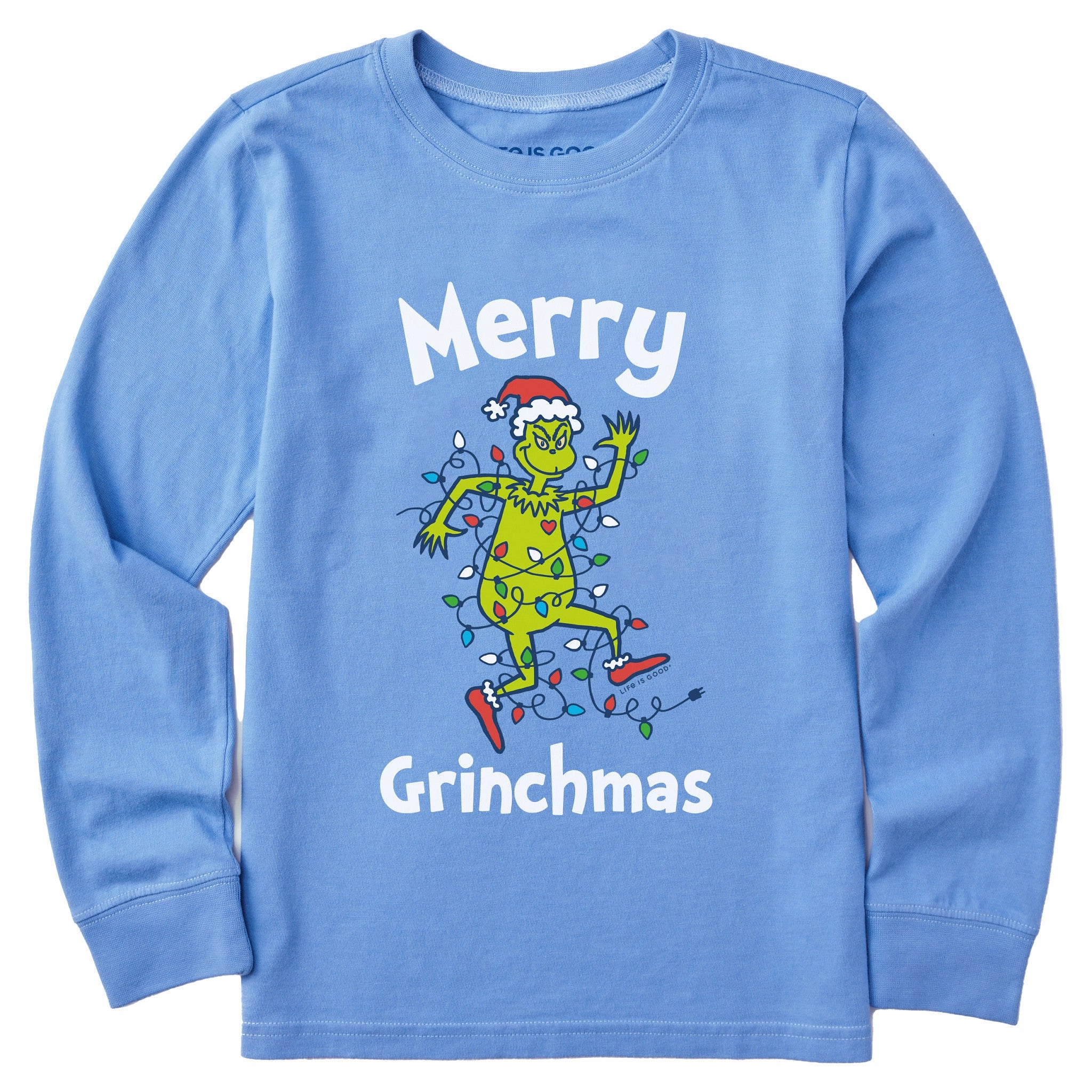 Kids Grinch Making Spirits Bright Long Sleeve Crusher Tee High-End Quality Chic Fit