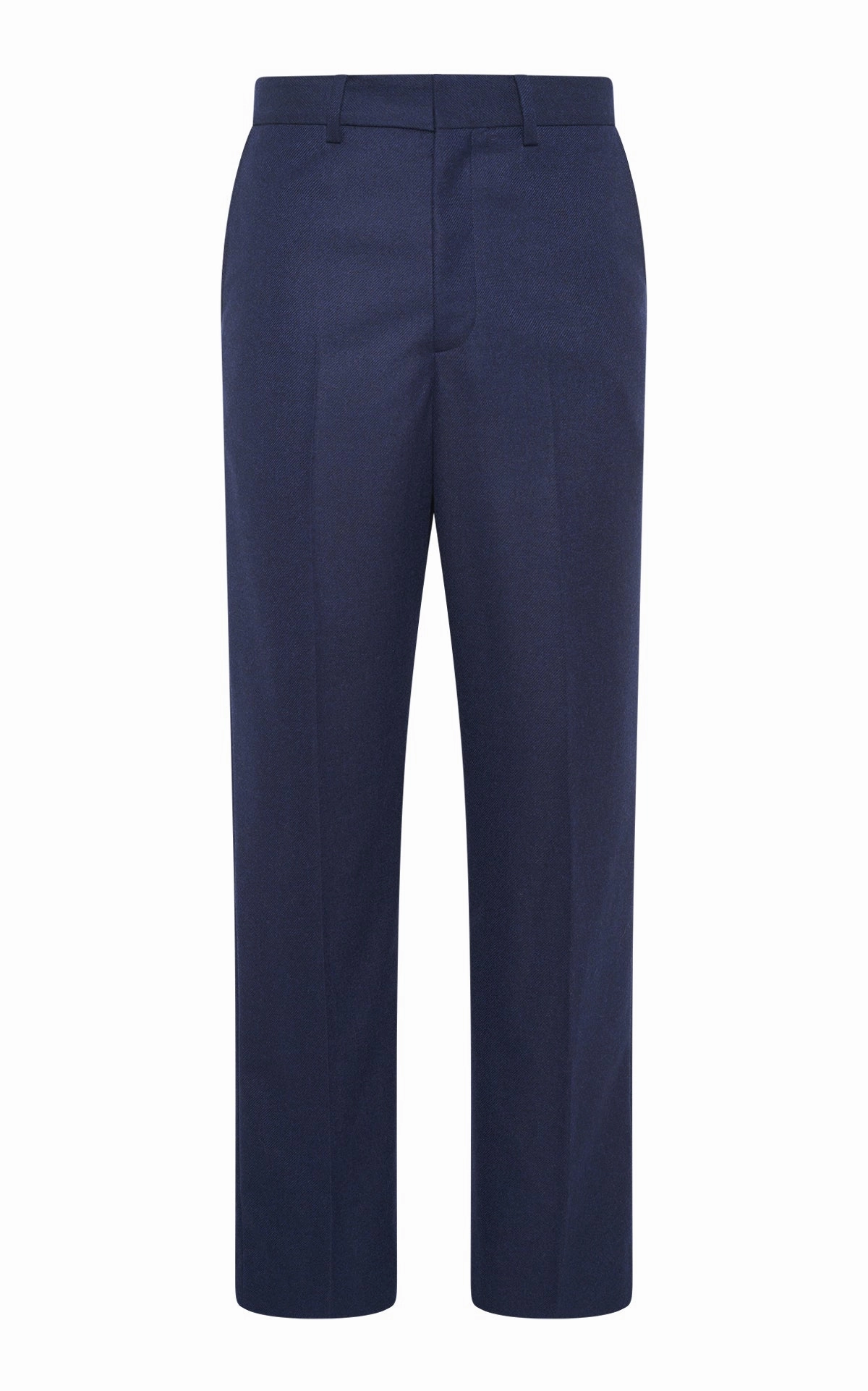 EcoFriendlyMaterials Harold Trouser in Navy Wool Cashmere Flannel