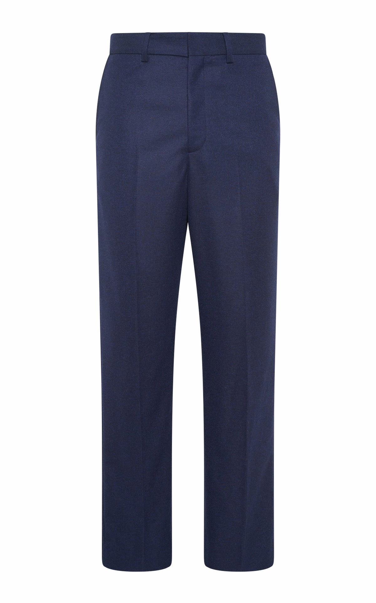 Harold Trouser in Navy Wool Cashmere Flannel Premium Quality