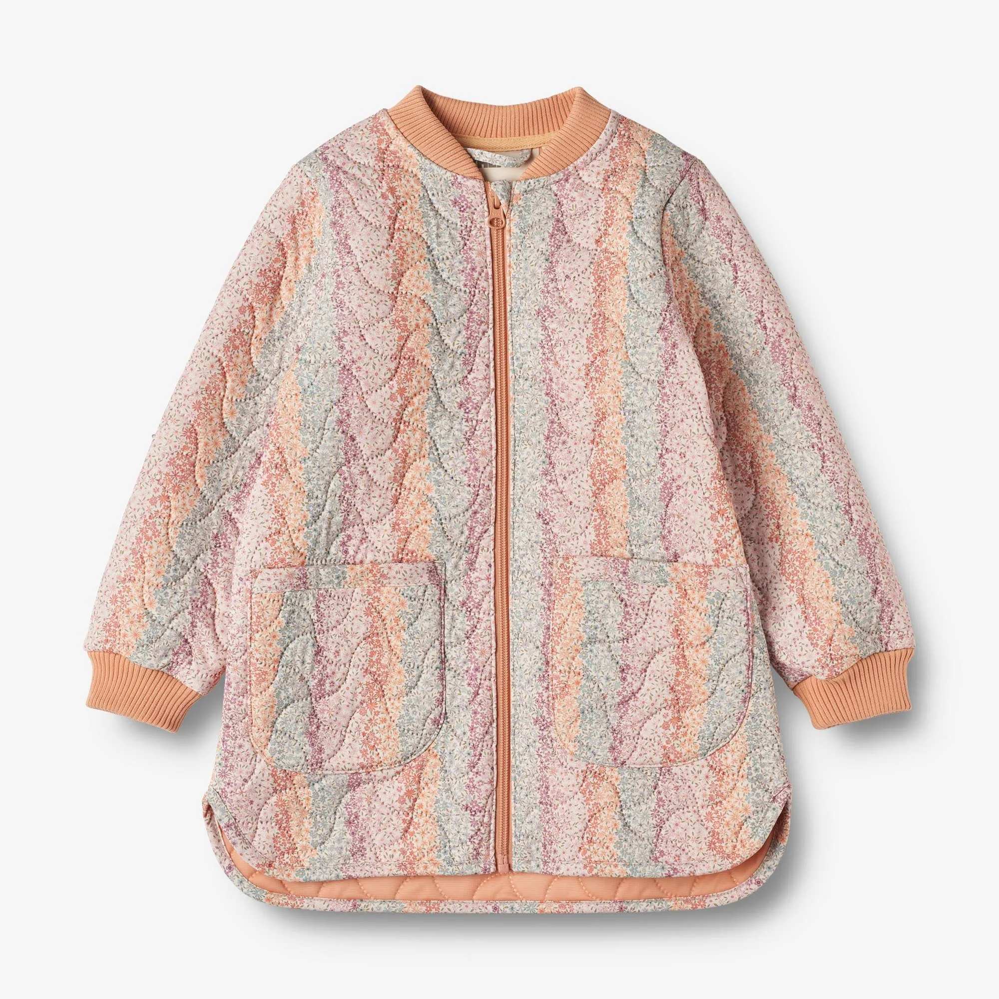 Thermo Jacket Herta - rainbow flowers Lined Pockets Quick Access Pockets