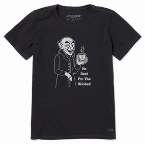 Women's No Rest for the Wicked Short Sleeve Crusher Tee spandex blend SustainableManufacturing