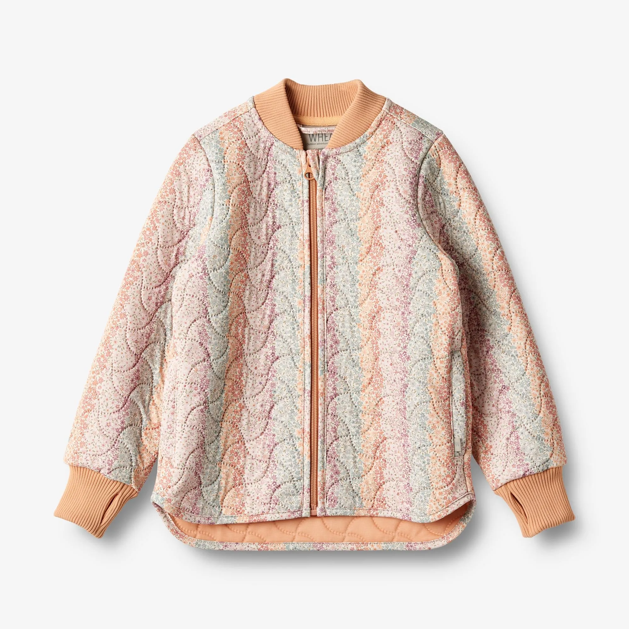 Comfortable Feel Old Style Thermo Jacket Loui - rainbow flowers