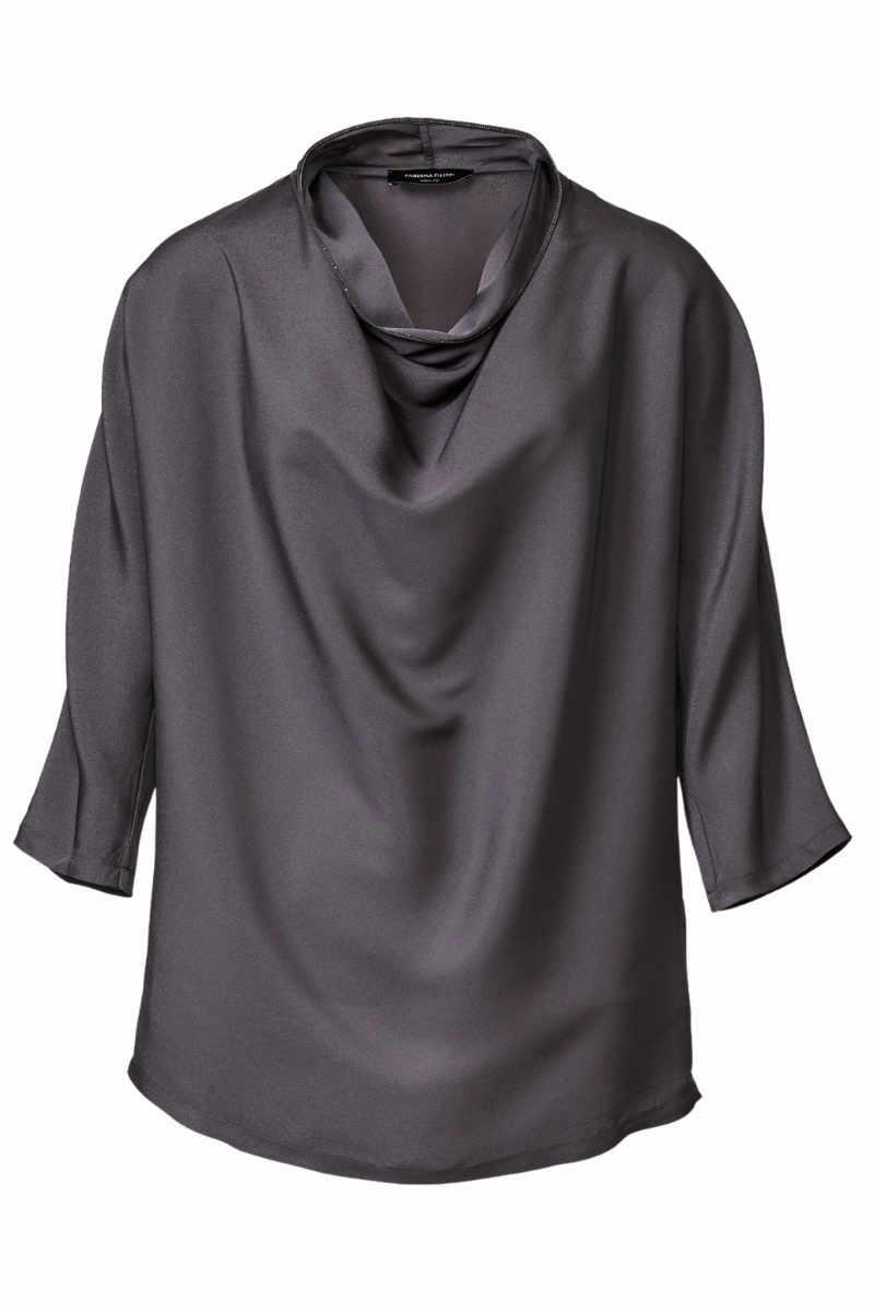 Short Sleeve Thermoregulating Layer Enver Satin Blouse