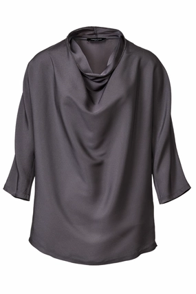 Enver Satin Blouse Work-to-Weekend Simple Comfort