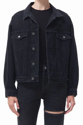 Shrunken Charlie Jacket in Jagged shopping spree Necklace