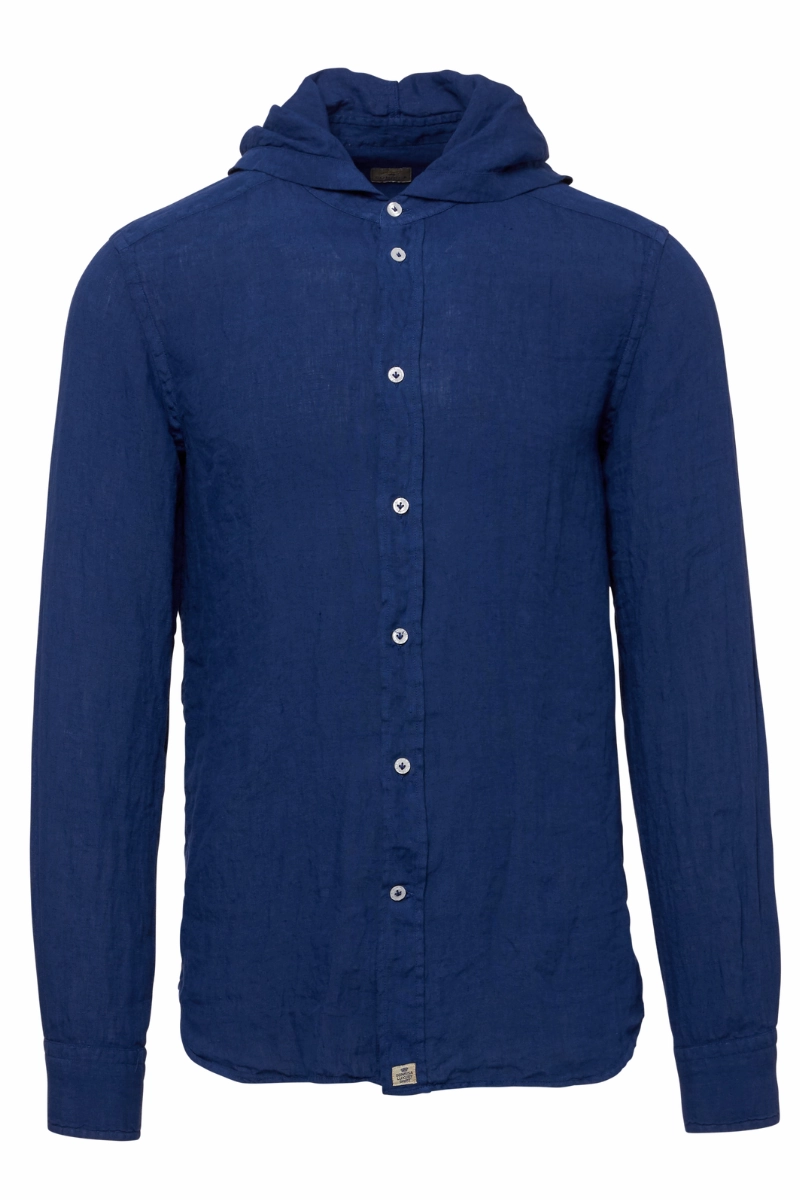 Thermal Lining performance test Hooded Linen Shirt