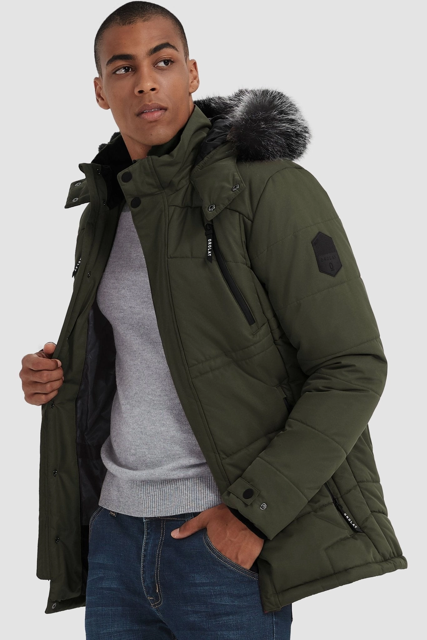 Hooded Mountain Parka with Faux Fur Outdoor Adventure Wear