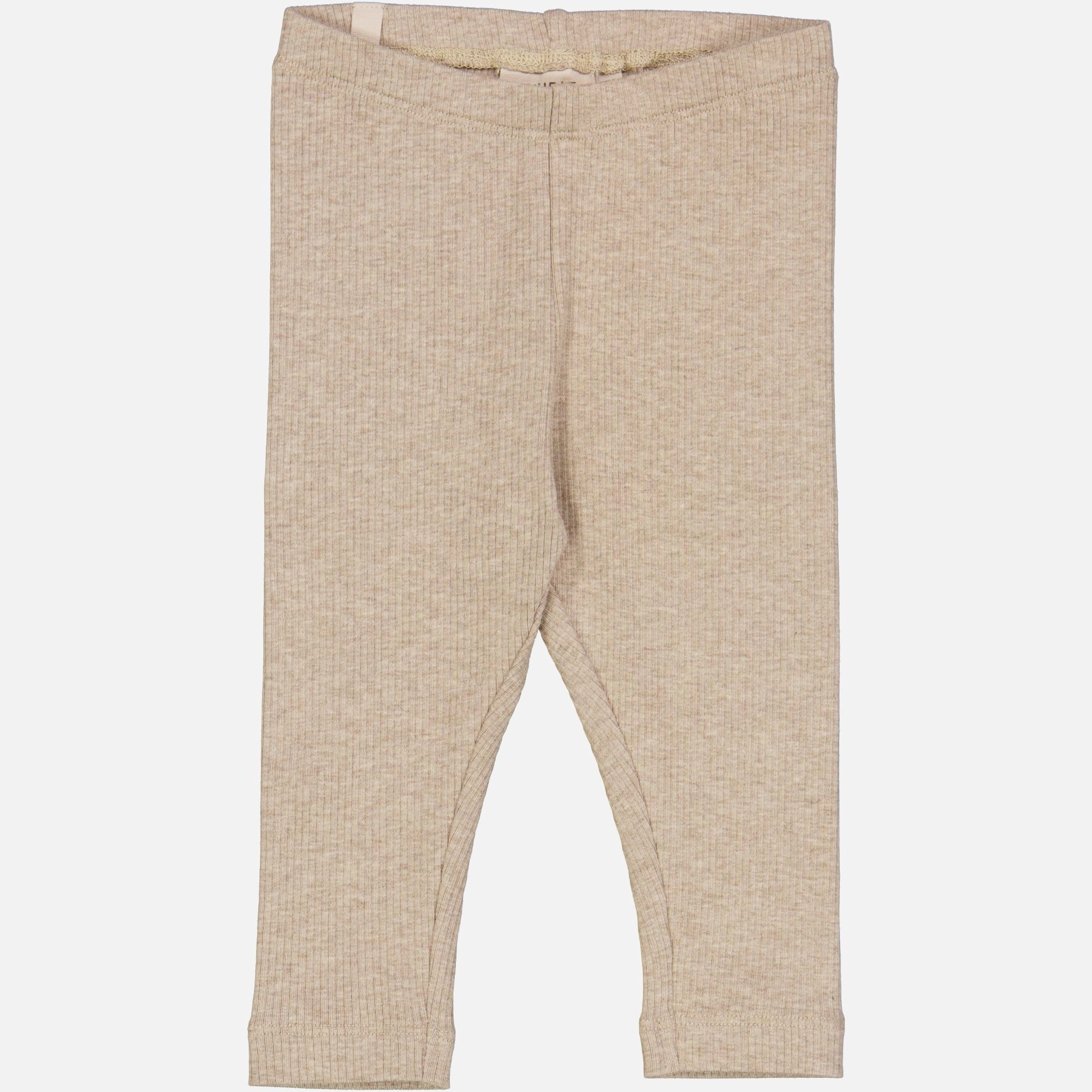 Jersey Leggings | Baby - cappuccino melange Breathable knit Fitness Mode