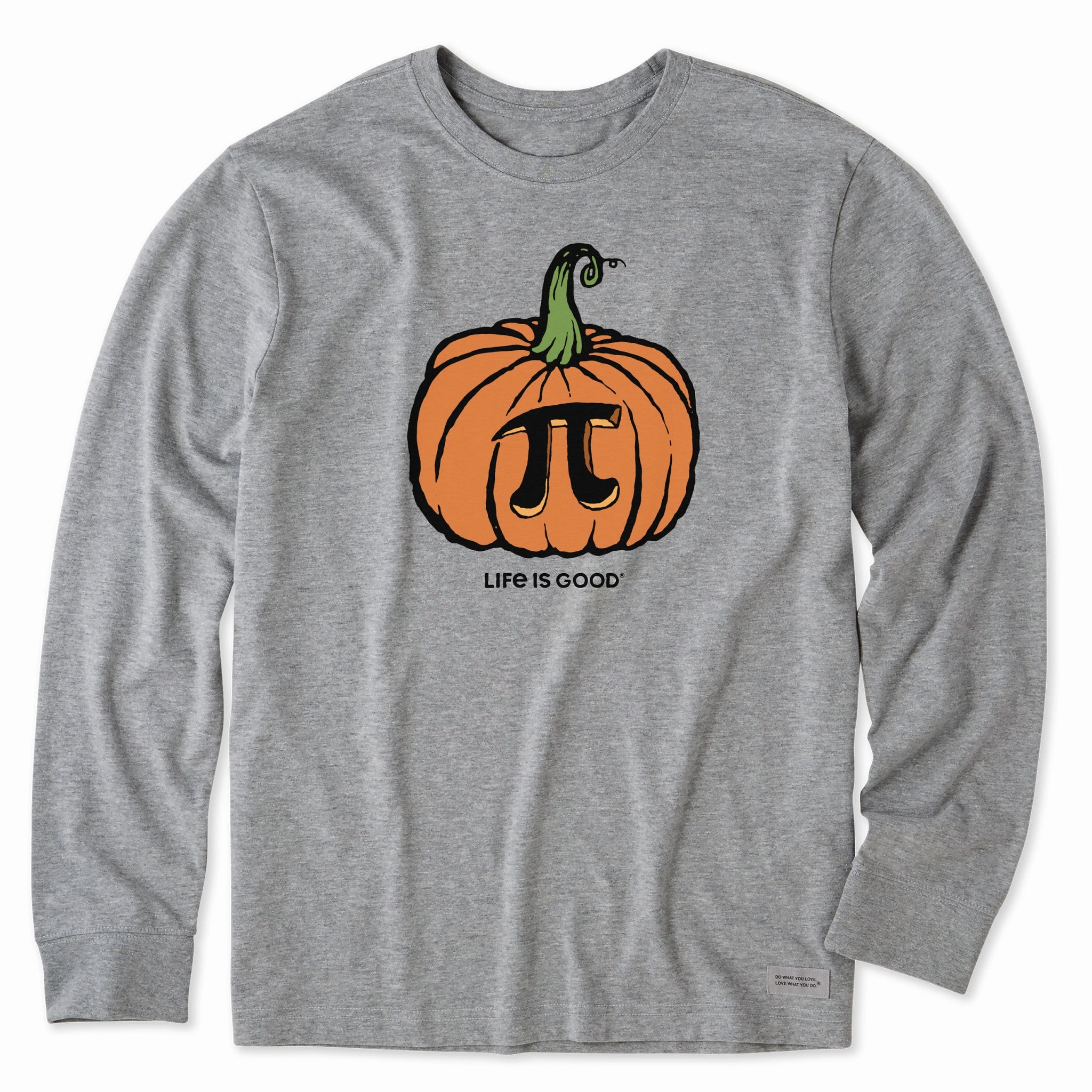 certified Denim combination Men's Pumpkin Pi Long Sleeve Crusher Tee