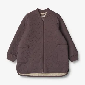 Thermo Jacket Helga - eggplant Comfy Fit Windproof Technology