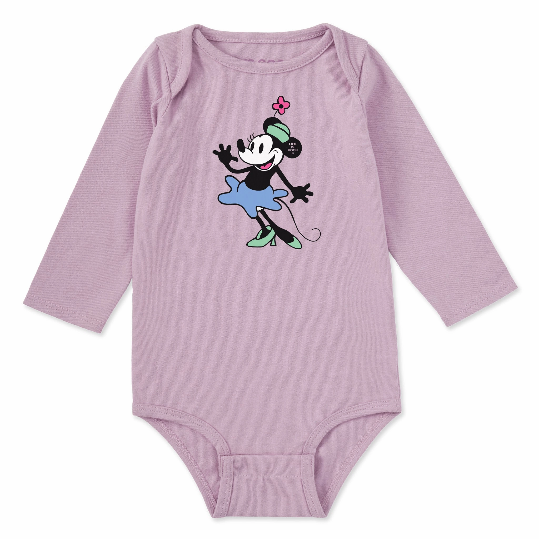 Infant Steamboat Willie Miss Mouse Long Sleeve Crusher Baby Bodysuit Ultimate Wear Cozy and Soft