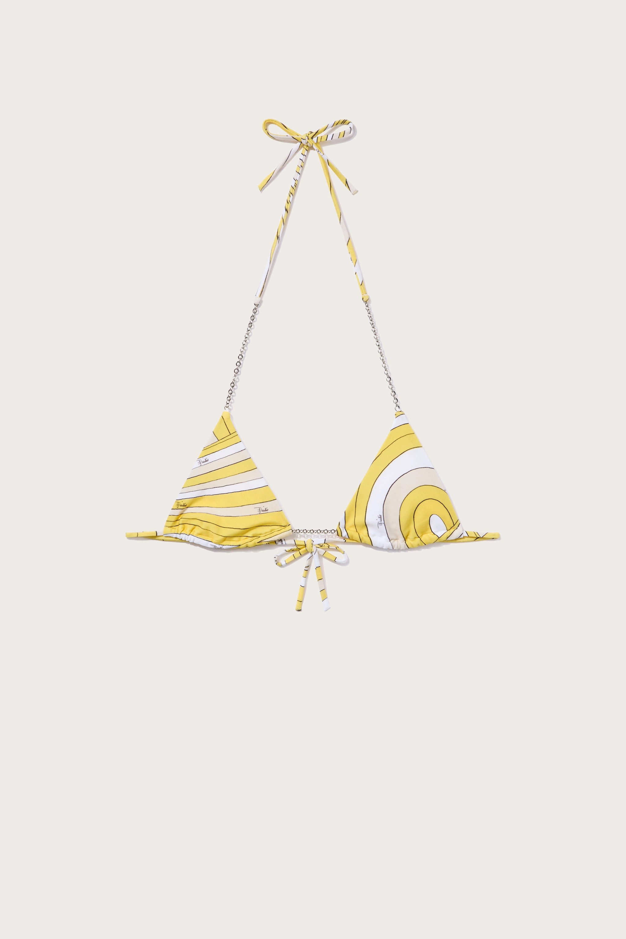 Seaside Relaxation Iride Print Bikini Top