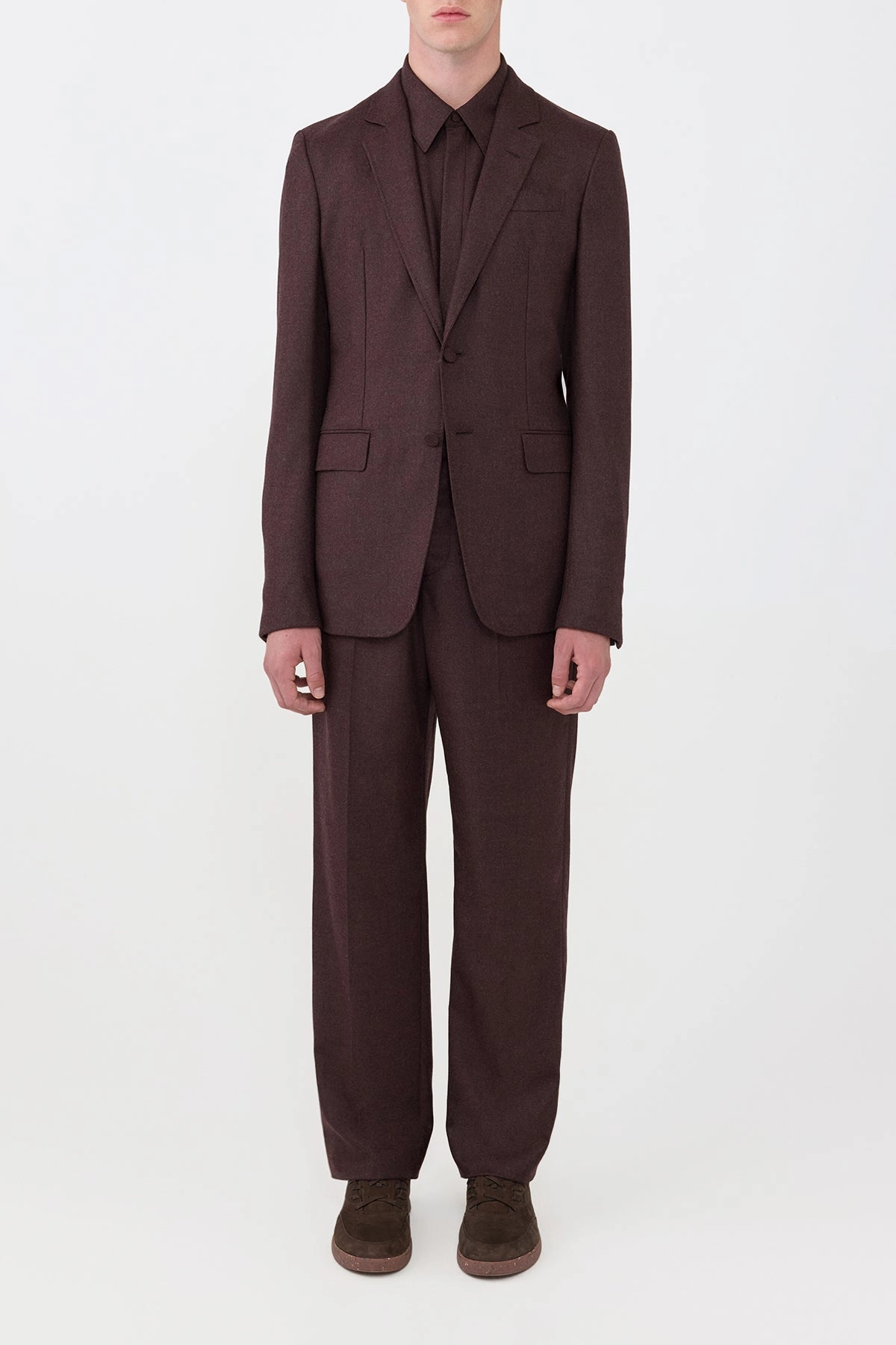 Irving Jacket in Burnt Sienna Wool Cashmere Flannel Urban Gear