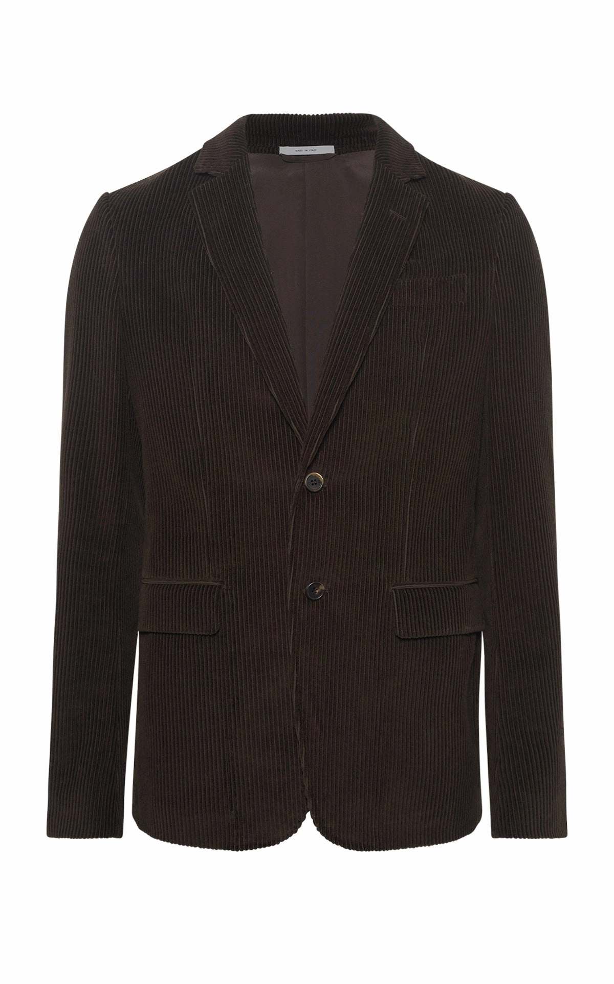 Irving Jacket in Chocolate Fine Cashmere Corduroy Chic Tailored Fit Elegant Touch