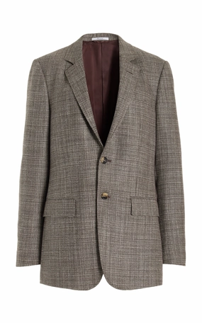 Irving Jacket in Chocolate Virgin Wool Tweed Esteem Protective Gear