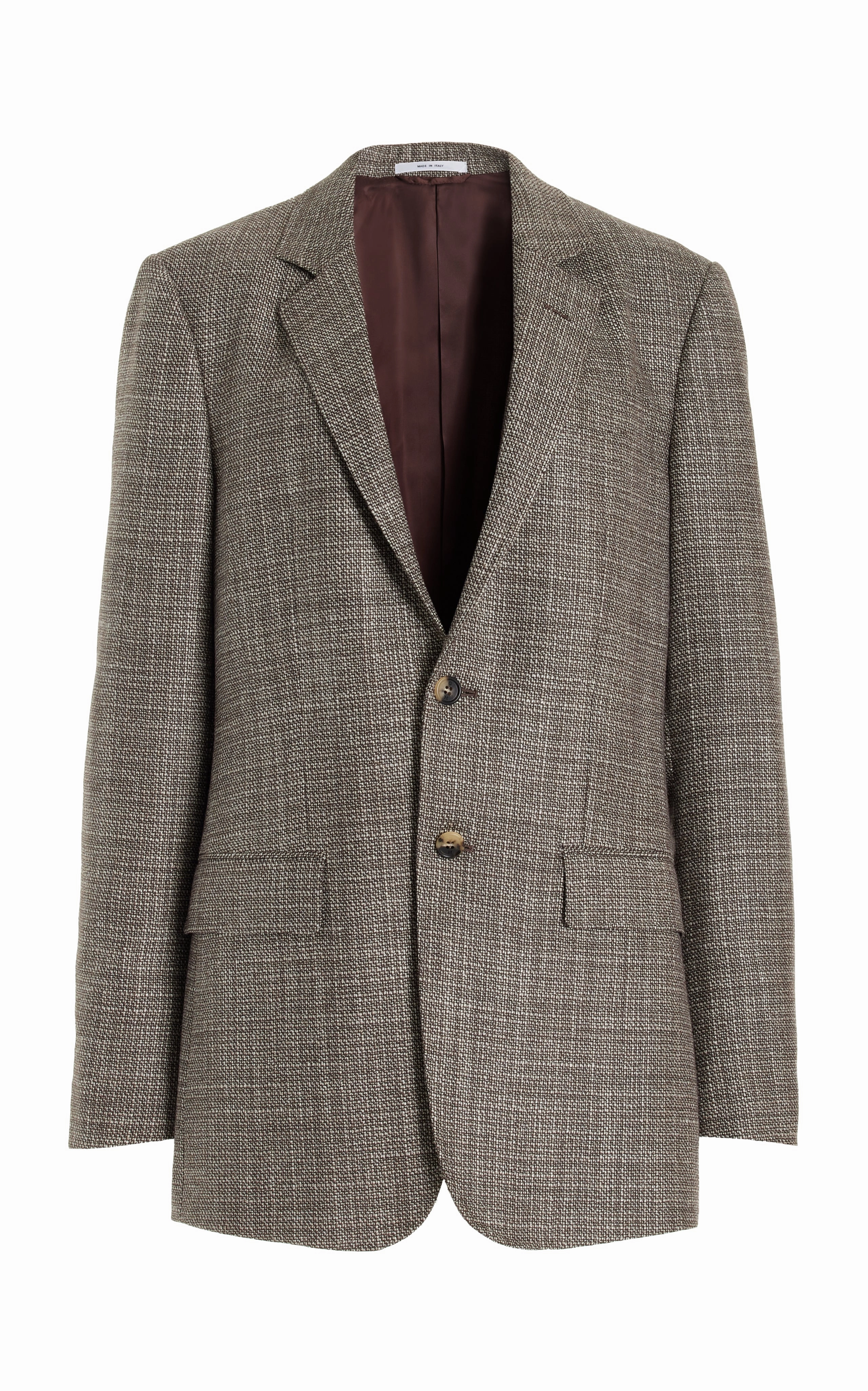 Irving Jacket in Chocolate Virgin Wool Tweed Faith