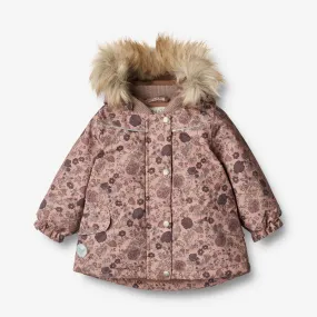 color block Insulated Design Jacket Mathilde Tech | Baby - rose dawn flowers