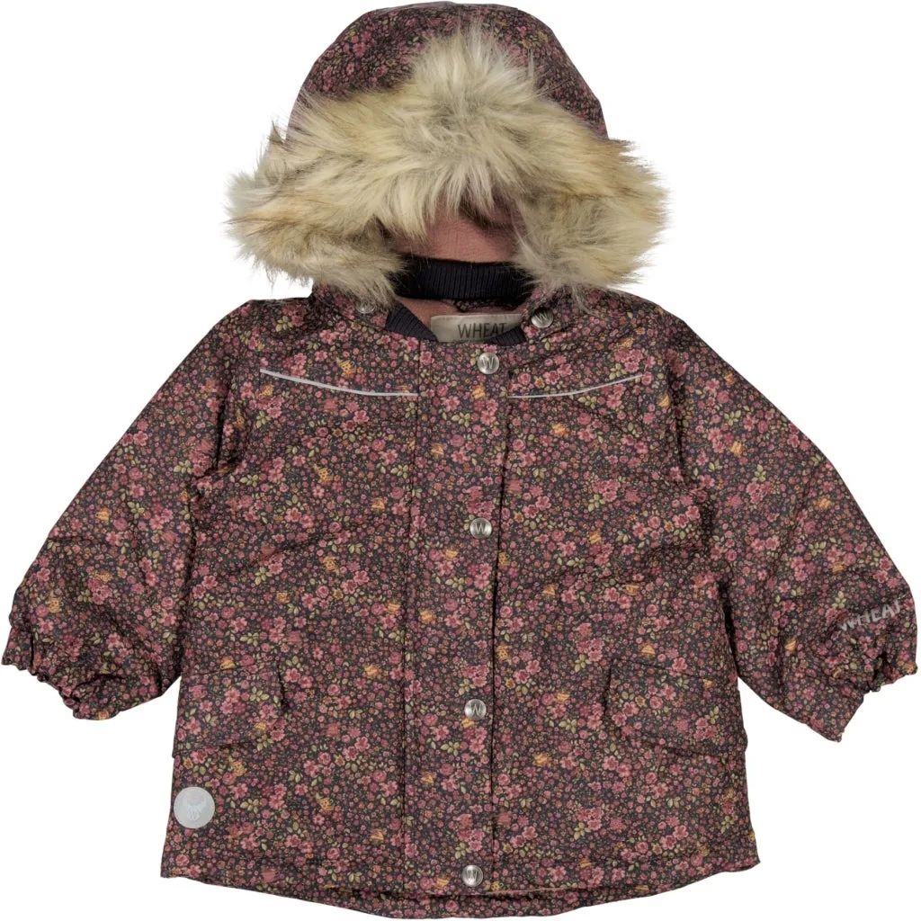 Jacket Mathilde Tech - deep blue flowers Loungewear