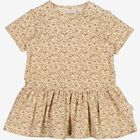 Jersey Dress Birthe | Baby - eggshell flowers Minimal Design