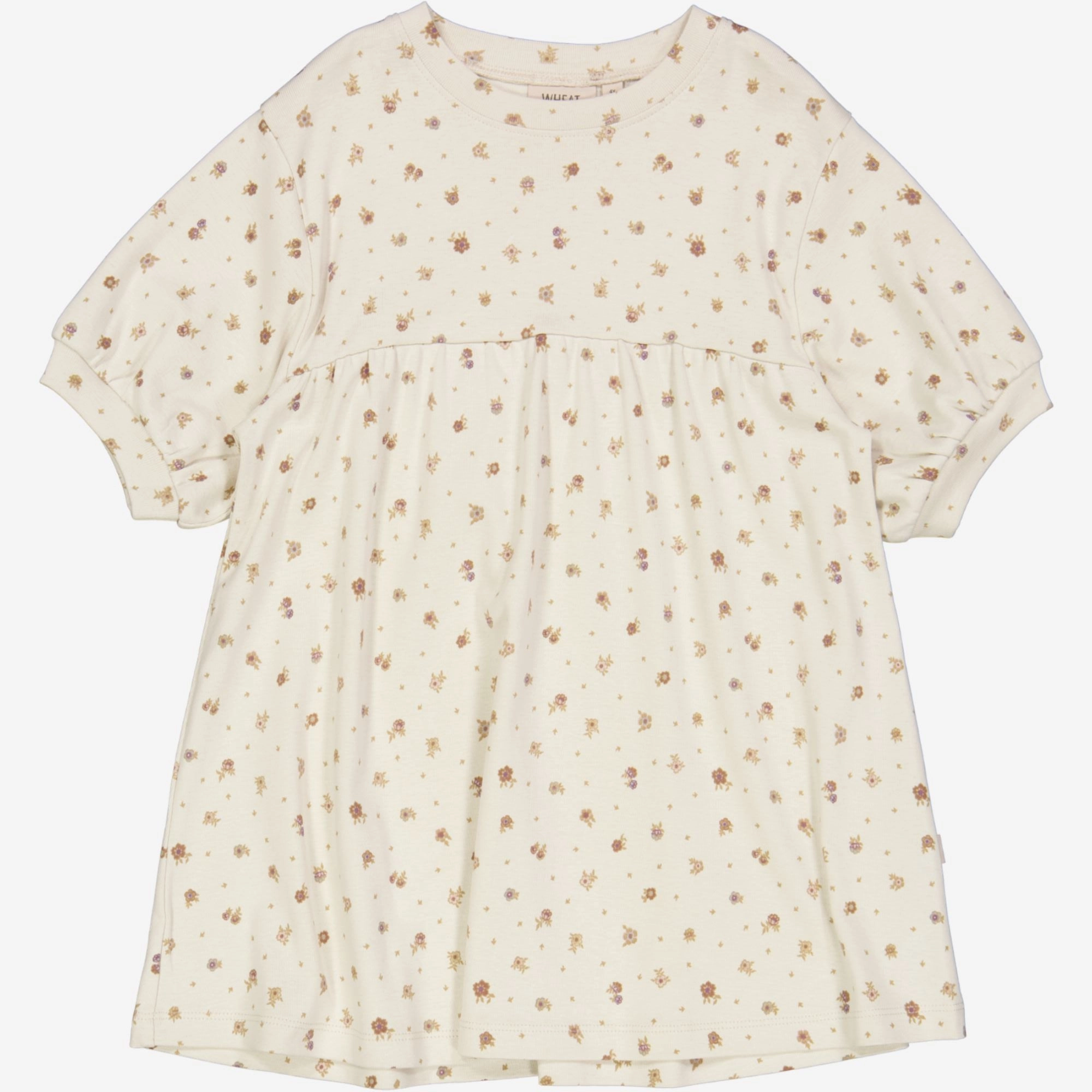 Jersey Dress Ella - chalk flowers Soft Tone