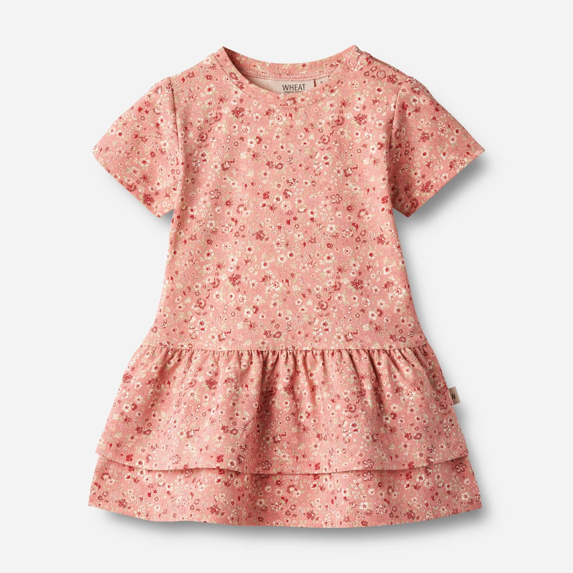 Cozy Vibe Walk Grace Jersey Dress S/S Johanna - rosette flowers