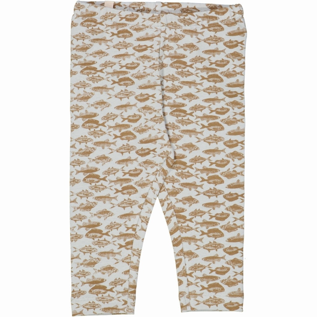 No Pilling Jersey Leggings - dusty dove fish