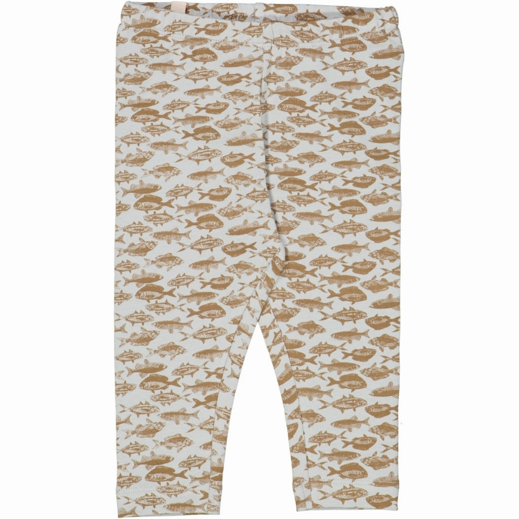 Jersey Leggings - dusty dove fish Durable Stitch Slim Stretch