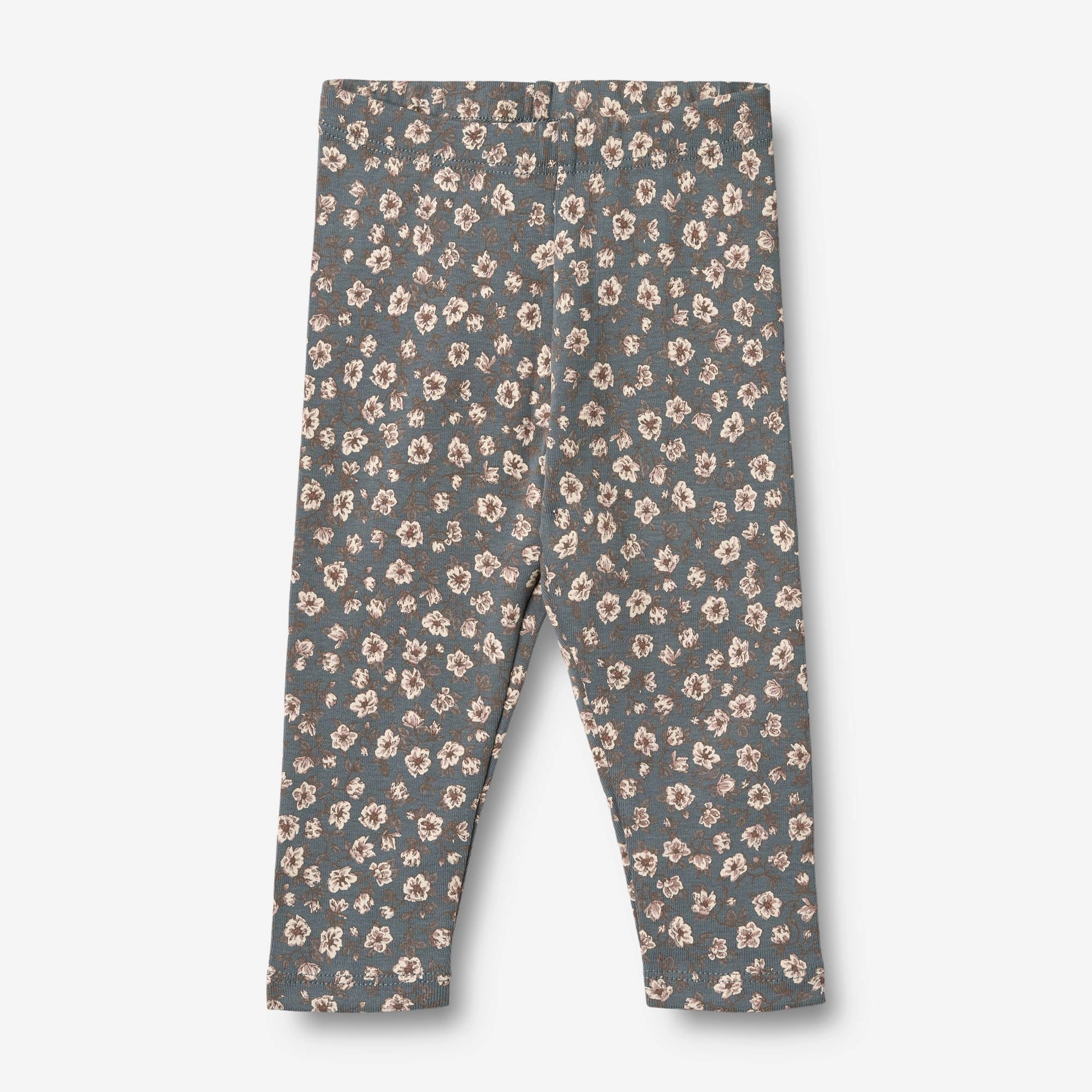 Travel Friendly Jersey Leggings Jules - stormy weather magnolia