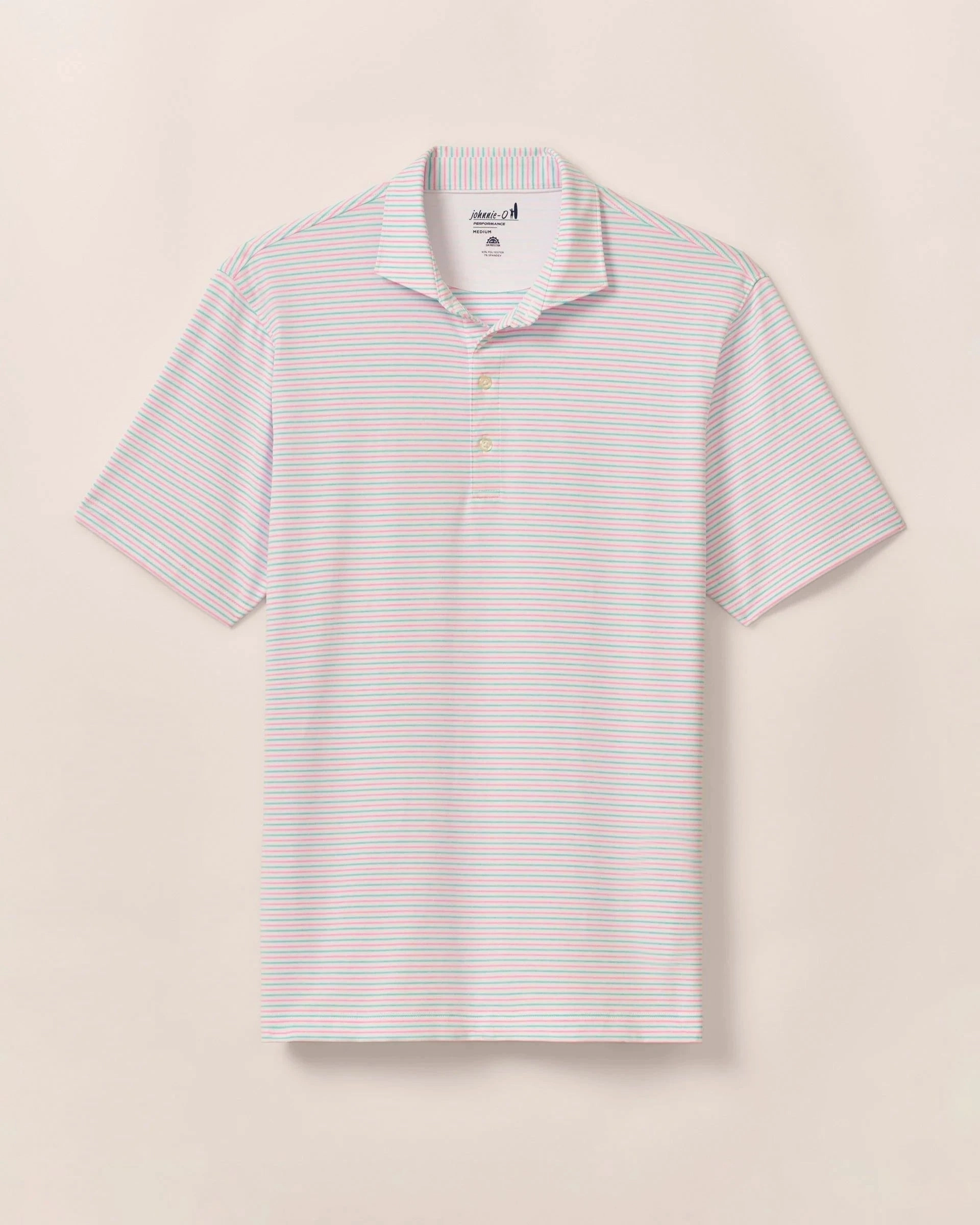 Comfy Base Effortless Fit Johnnie-O Performance Jersey Polo - Vik Stripe