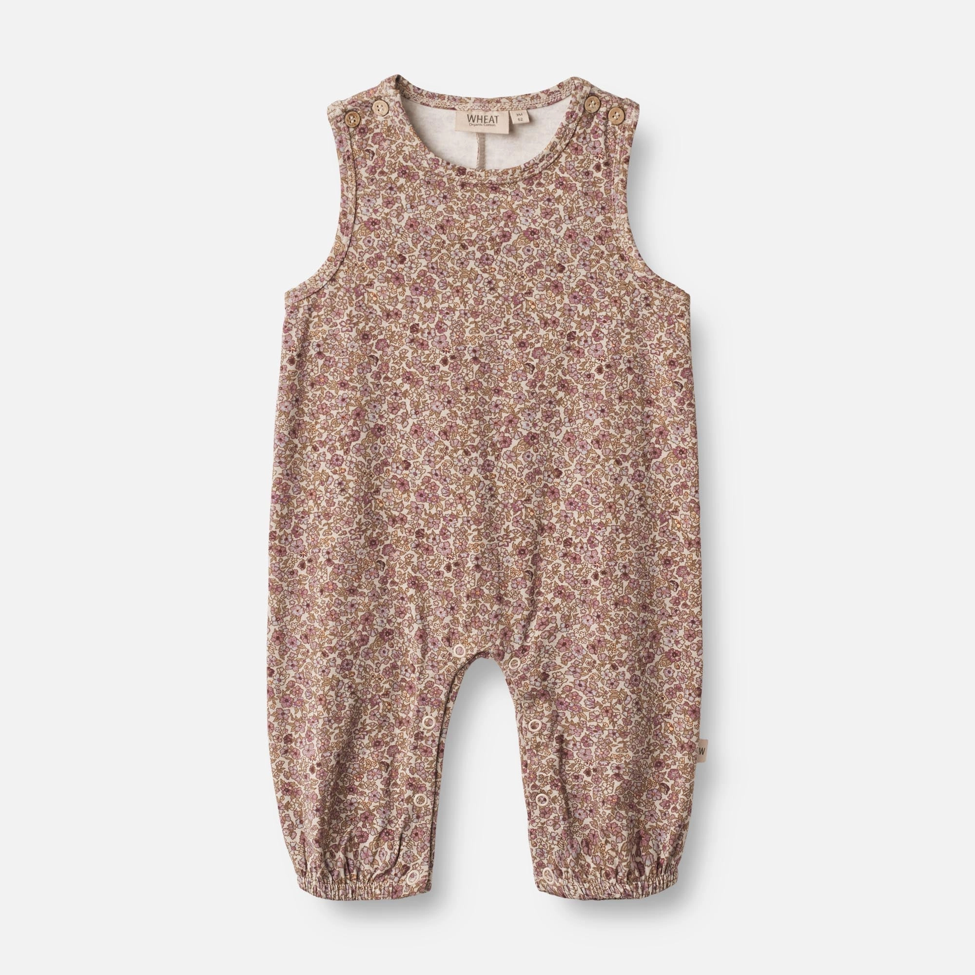 Jumpsuit Joey | Baby - grey rose flowers Gym Minimal Relax Dance