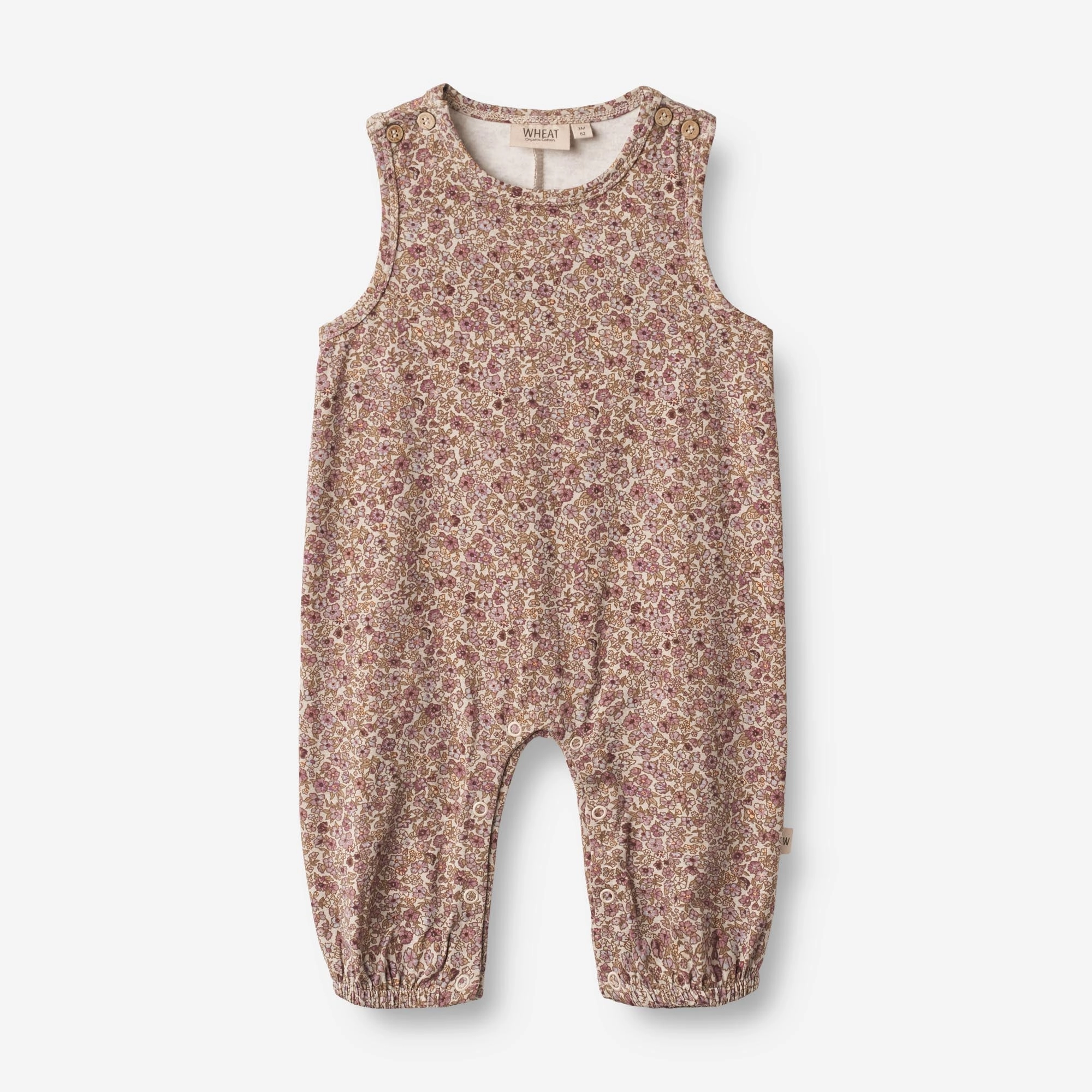 Jumpsuit Joey | Baby - grey rose flowers Luxury Music Running Beach