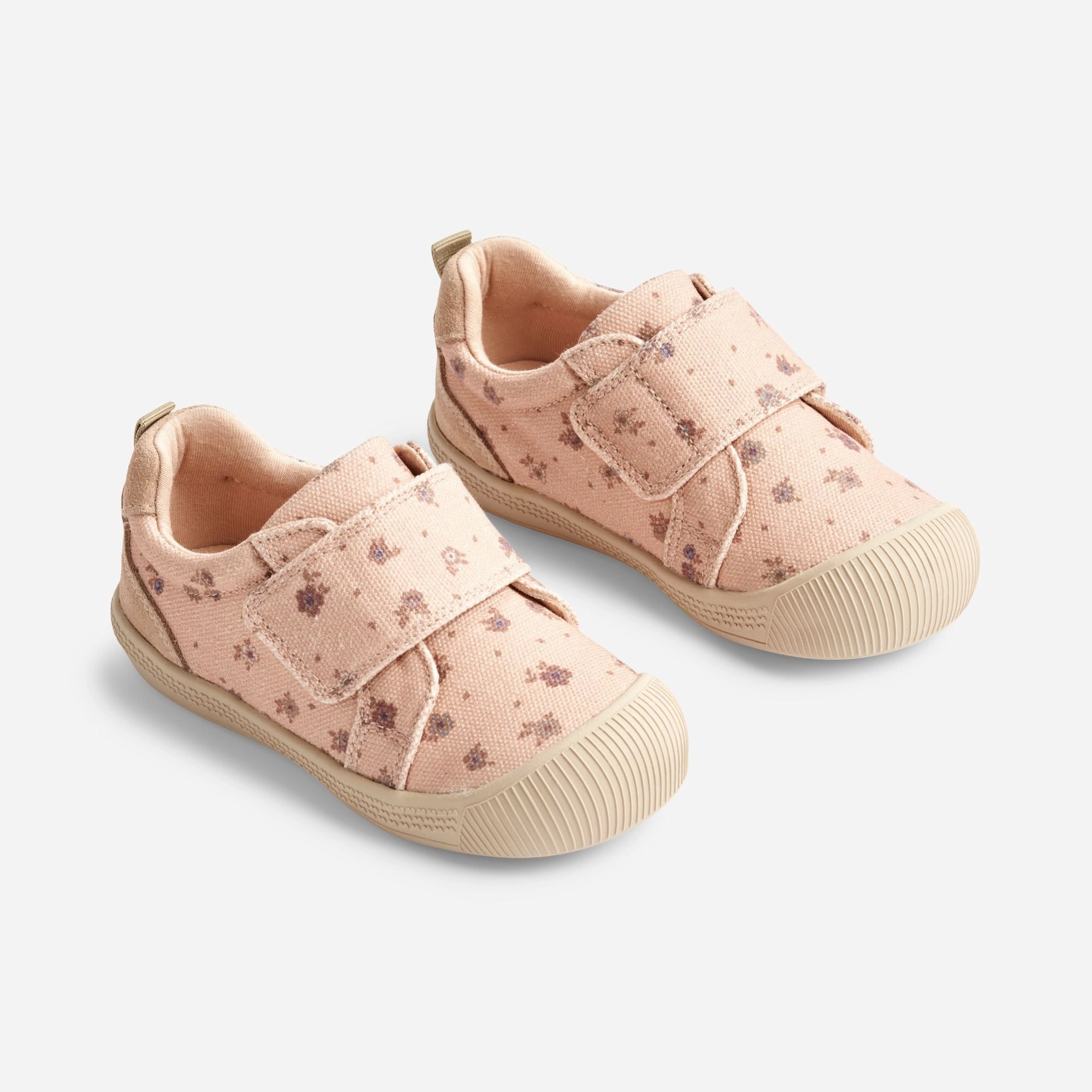 Kei Canvas Velcro | Baby - rose beige flowers Love Path