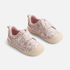 Kei Canvas Velcro | Baby - soft lilac flowers Foot Supportive Design All-Rounder Style