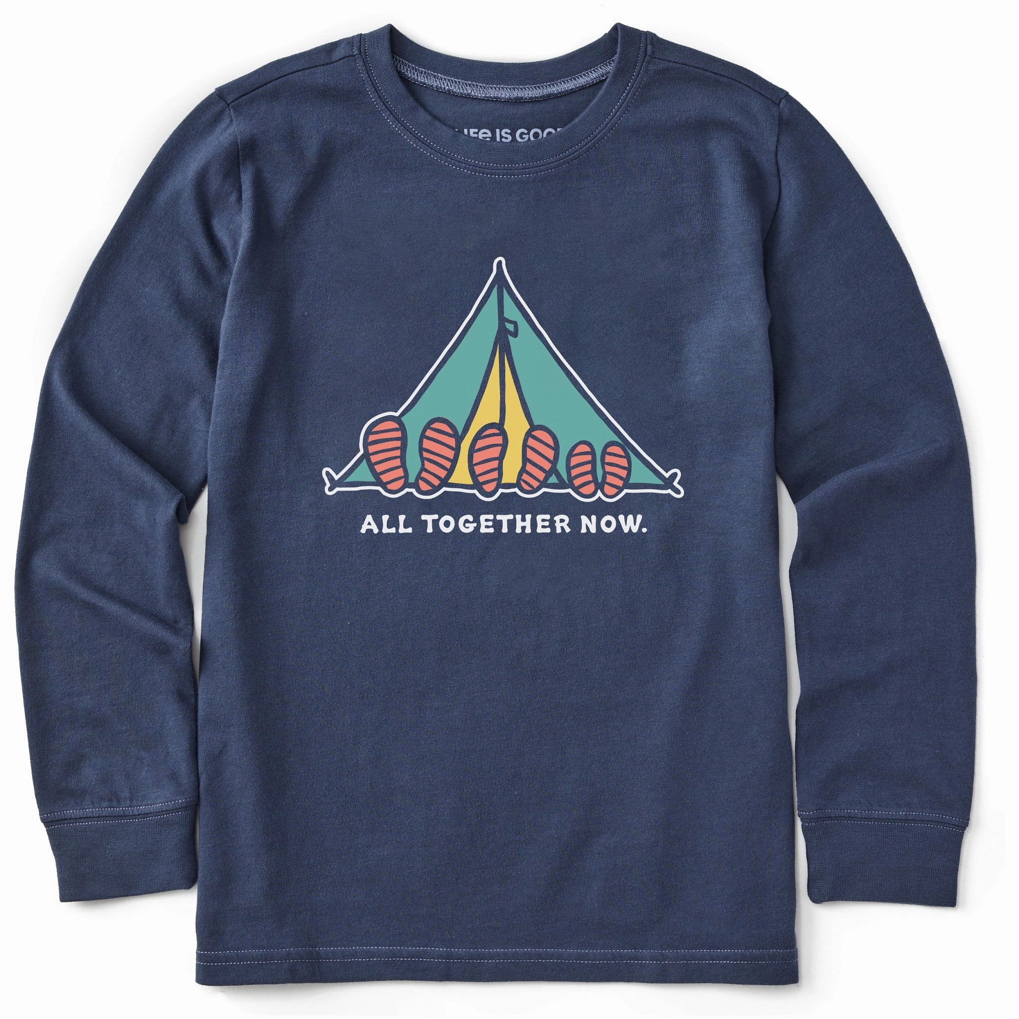 Seasonal Staple Kids All Together Tent Long Sleeve Crusher Tee