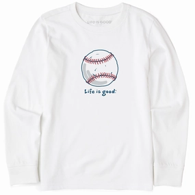 Light and Cozy Everyday apparel Kids Baseball Long Sleeve Crusher Tee
