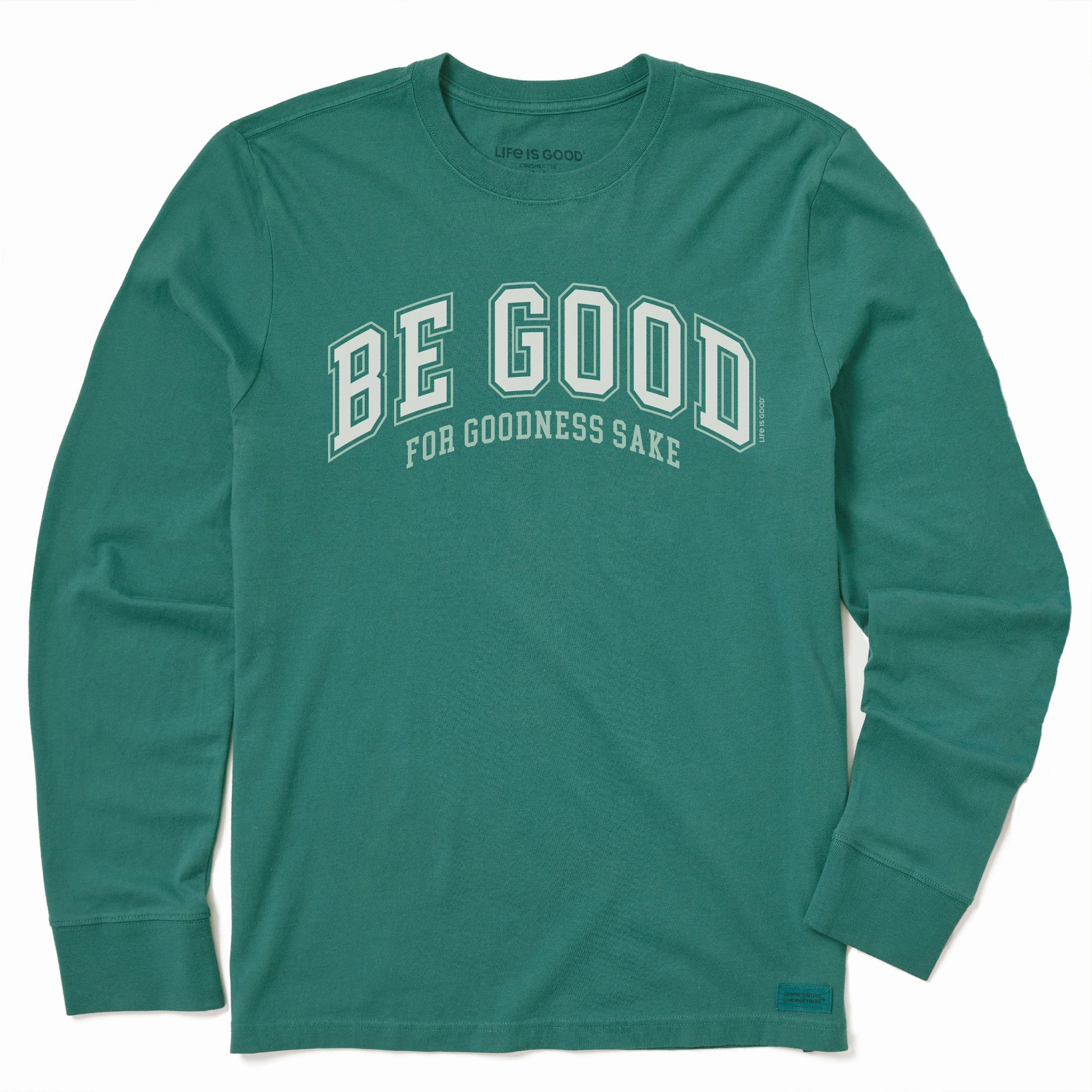 Essential Comfort Kids Be Good For Goodness Sake Long Sleeve Crusher Tee