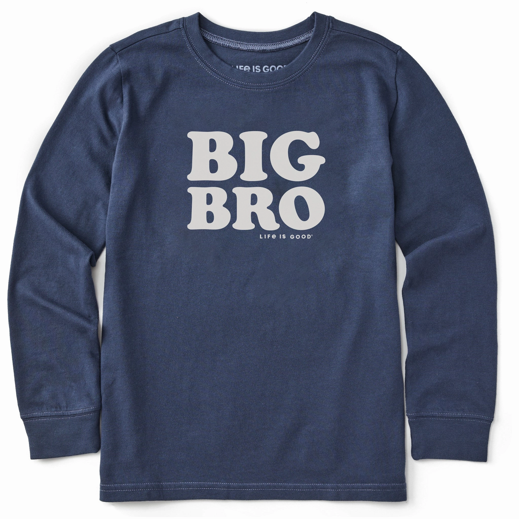 City Smart Look Kids Big Bro Long Sleeve Crusher Tee