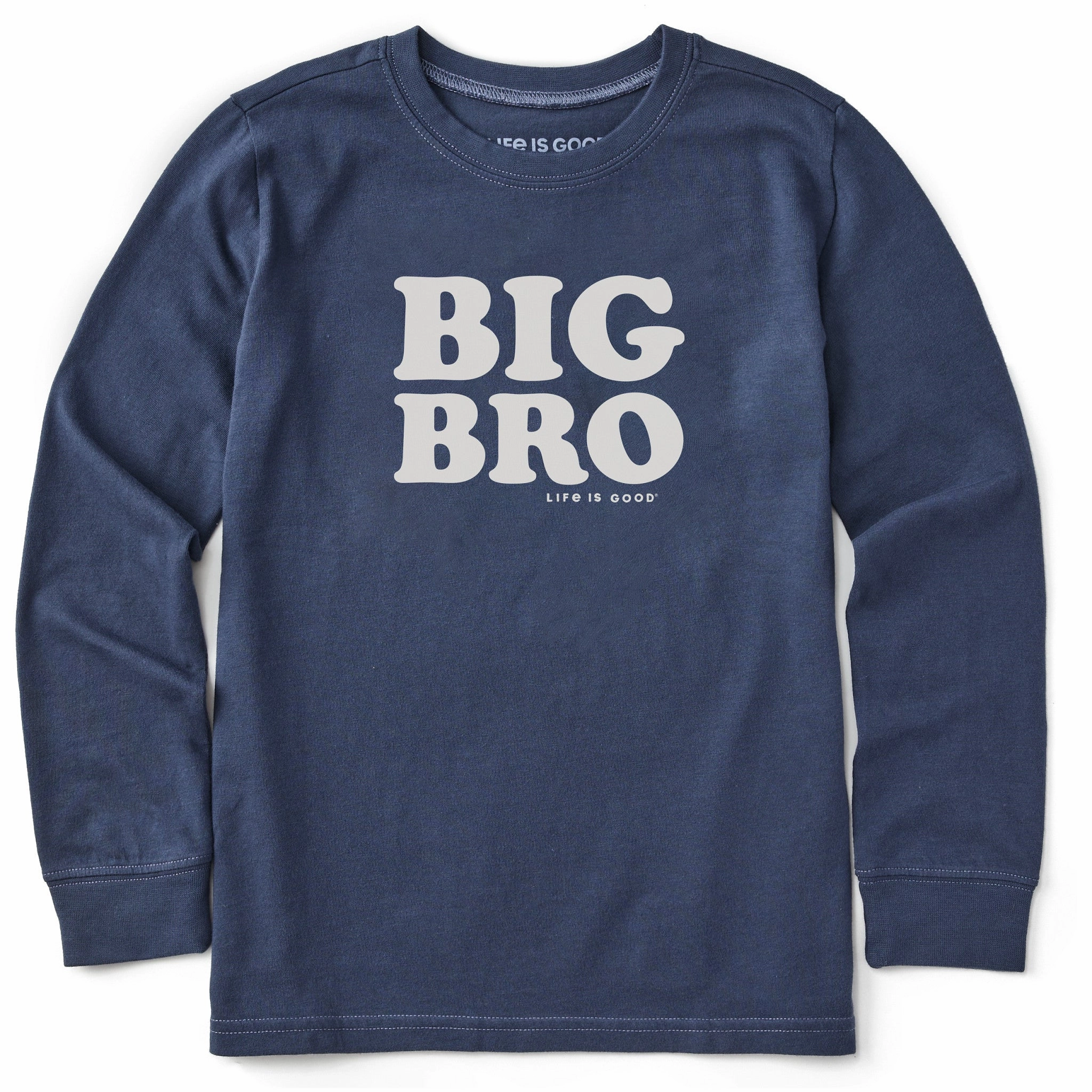 Top Rated Effortless Comfort Kids Big Bro Long Sleeve Crusher Tee
