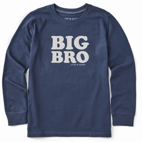 Summer Wardrobe Seasonal Smart Kids Big Bro Long Sleeve Crusher Tee