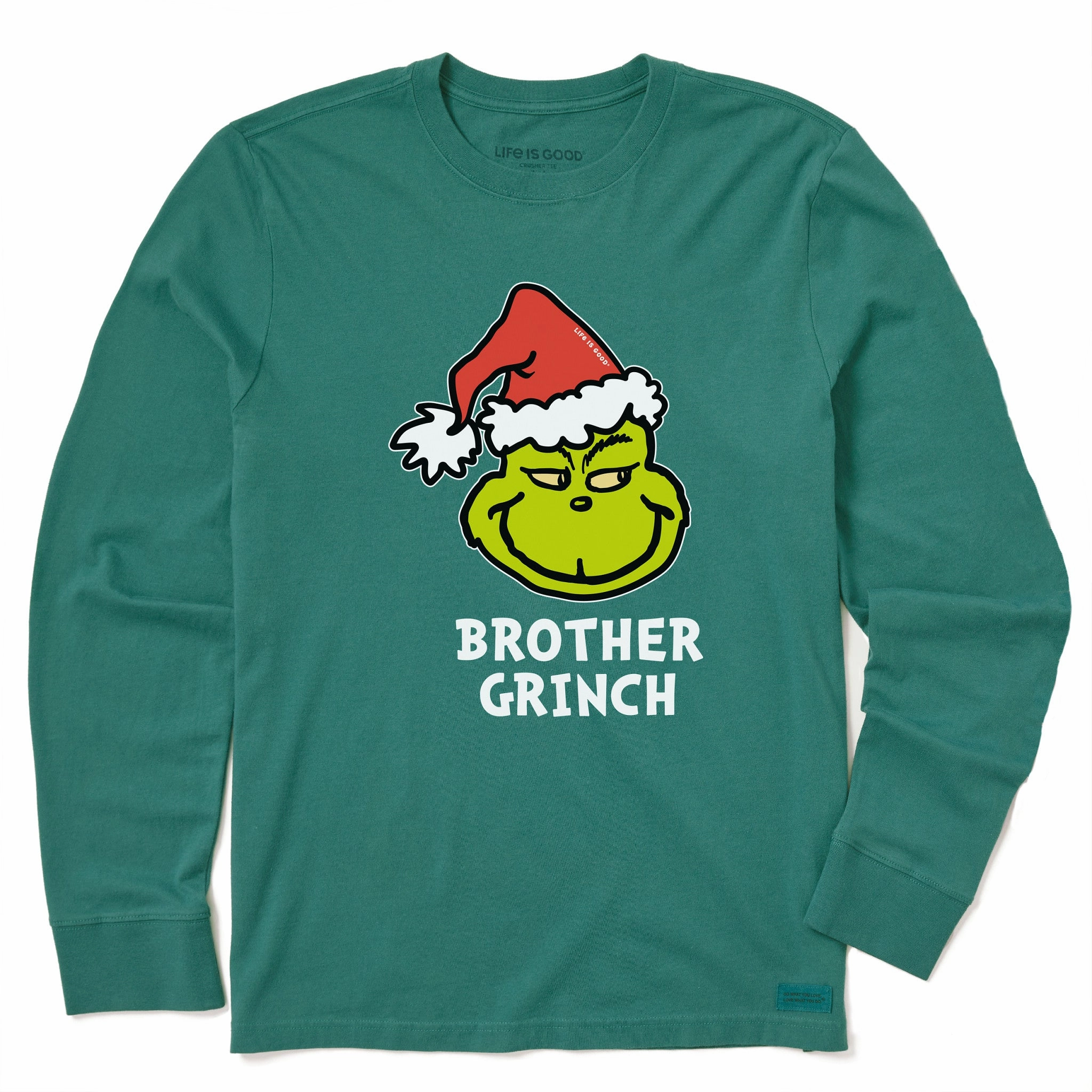 Minimalist Wear Flexible Fit Design Kids Brother Grinch Long Sleeve Crusher Tee