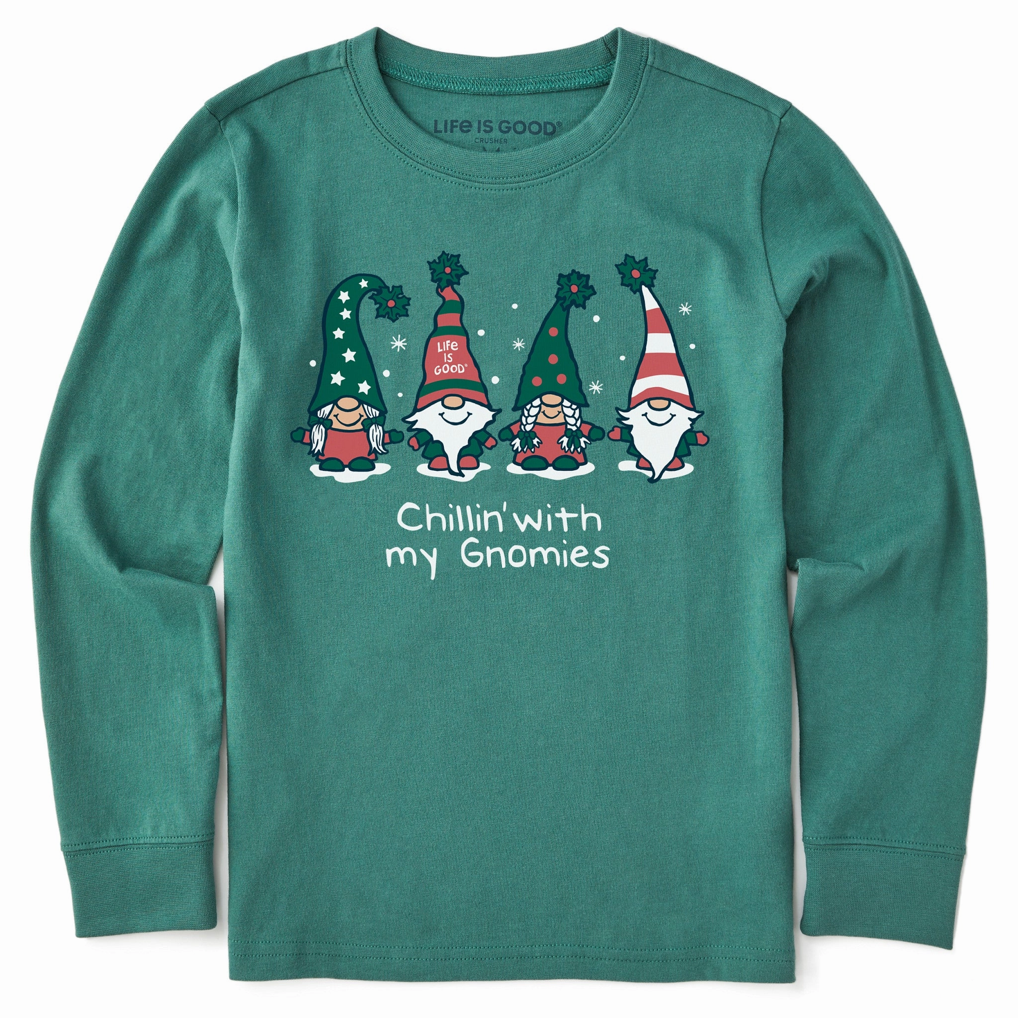 Sleeveless freedom Kids Chillin' with my Gnomies Fam Long Sleeve Crusher Tee