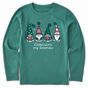 Sleeveless freedom Kids Chillin' with my Gnomies Fam Long Sleeve Crusher Tee