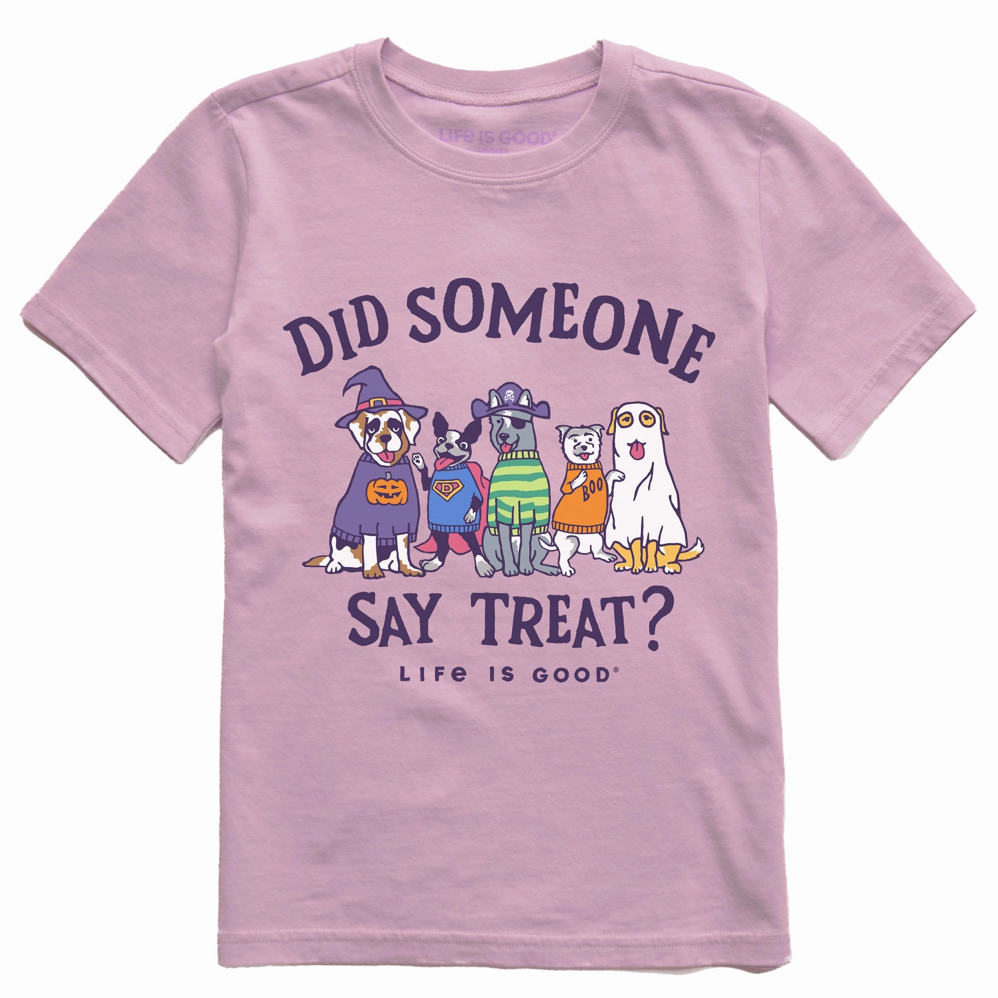 Minimal Style Trend Kids Did Someone Say Treat? Short Sleeve Crusher Tee