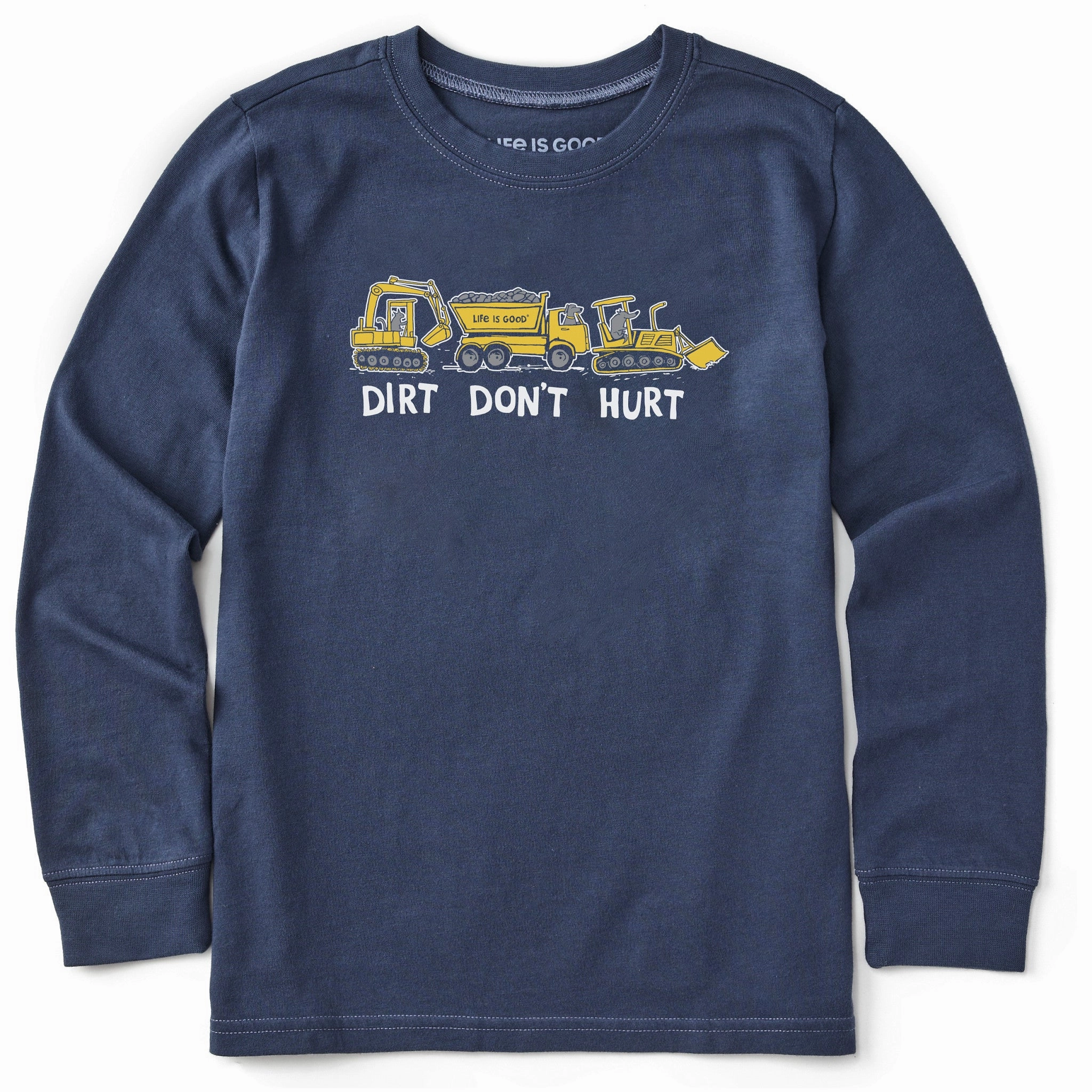 Kids Dirt Dont Hurt Long Sleeve Crusher Tee Comfort Flex