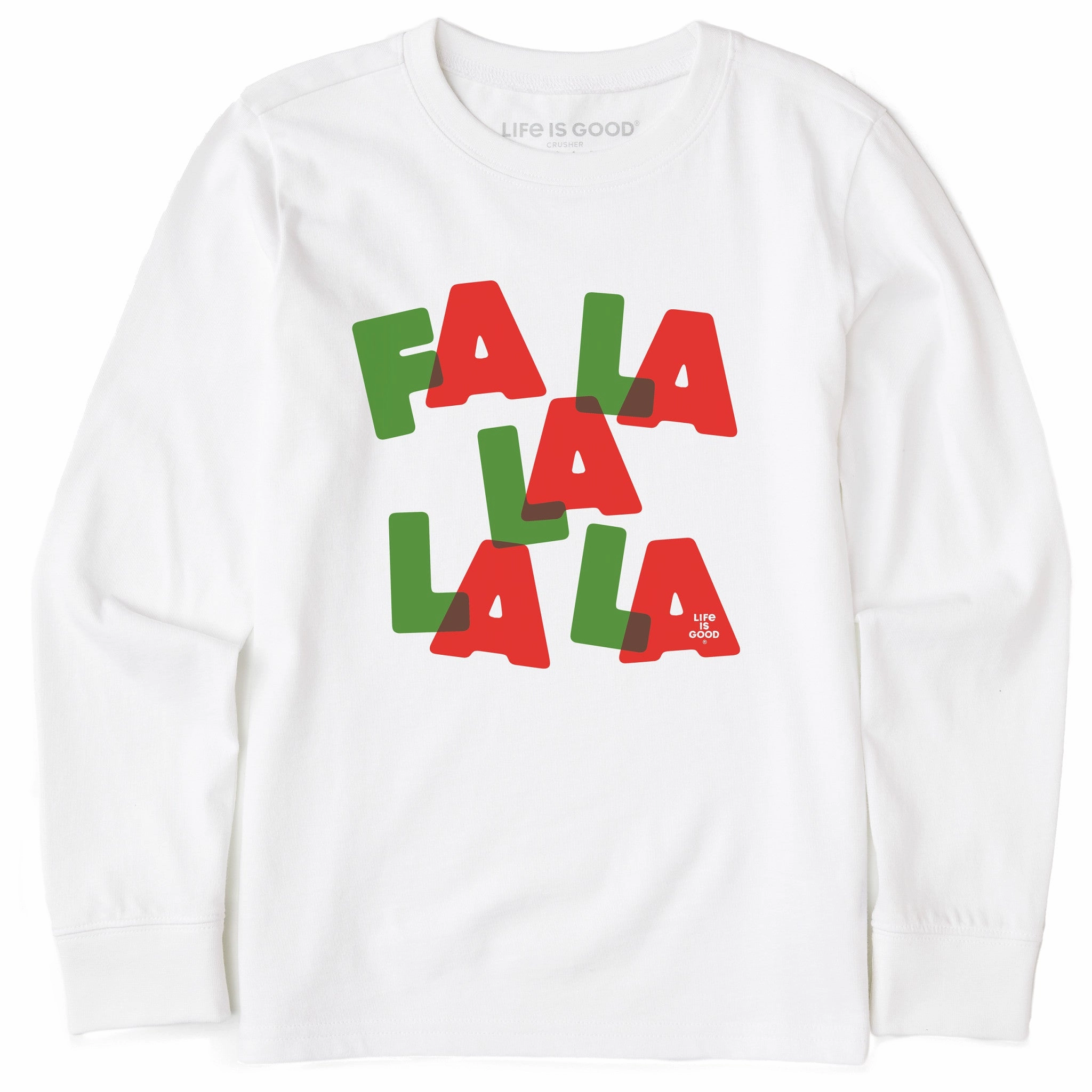 Daily Style Trend Kids Fa La La Long Sleeve Crusher Tee